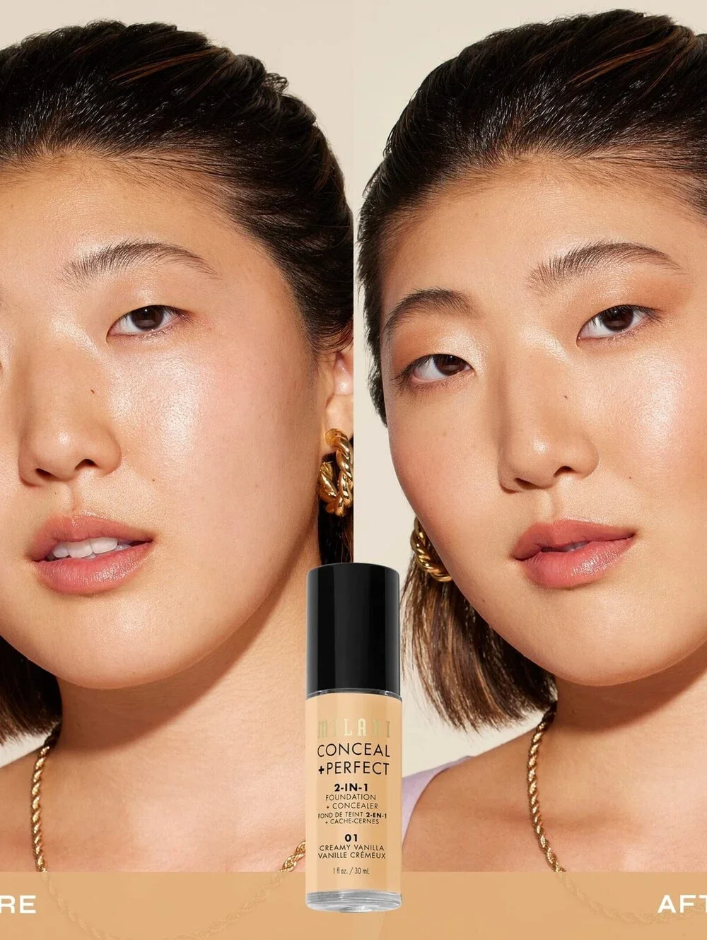 Milani Conceal + Perfect 2-in-1 Foundation + Concealer - Creamy Vanilla (1 Fl.